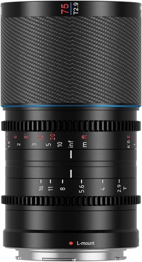 SIRUI Saturn 75mm T2.9 1.6X Anamorphic Lens (Nature Flares, L Mount)
